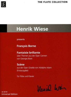 THE FLUTE COLLECTION HENRIK WIESE FANTAISIE BRILLANTE BOOK UNIVERSAL EDITION NEW