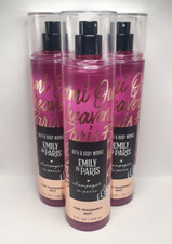 BATH AND BODY WORKS CHAMPAGNE IN PARIS BODY MIST 8 FL OZ SET OF 3 