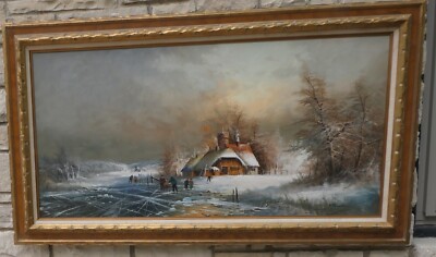 OIL PAINTING ORIGINAL SIGNED GUNTER SEEKATZ GERMANY (1928