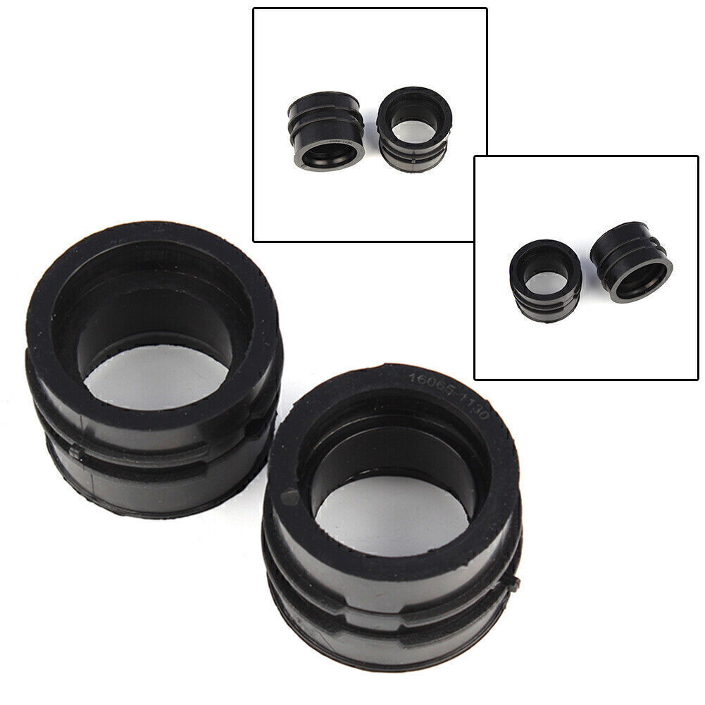 2x Carburetor Adapter Holder Intake Manifold Boot For Kawasaki ER500 EX400 EX500