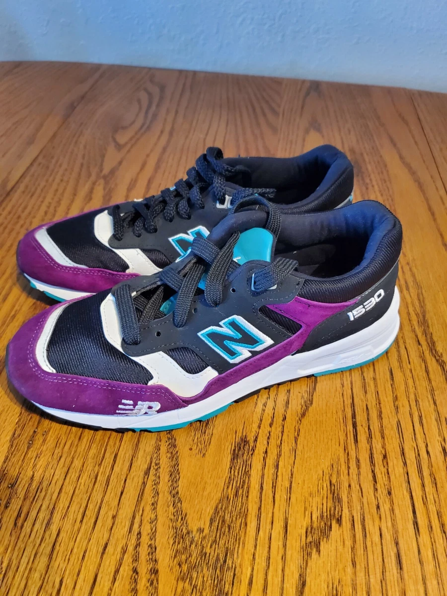 New Balance M1530KPT Purple/Black/ Teal made in England sz 6.5 D EUC