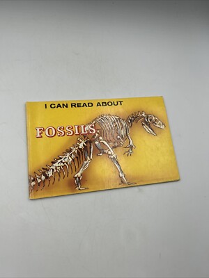 I Can Read About Fossils Book Vintage 1977 Picture Book