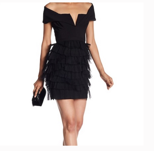 bcbg black dress