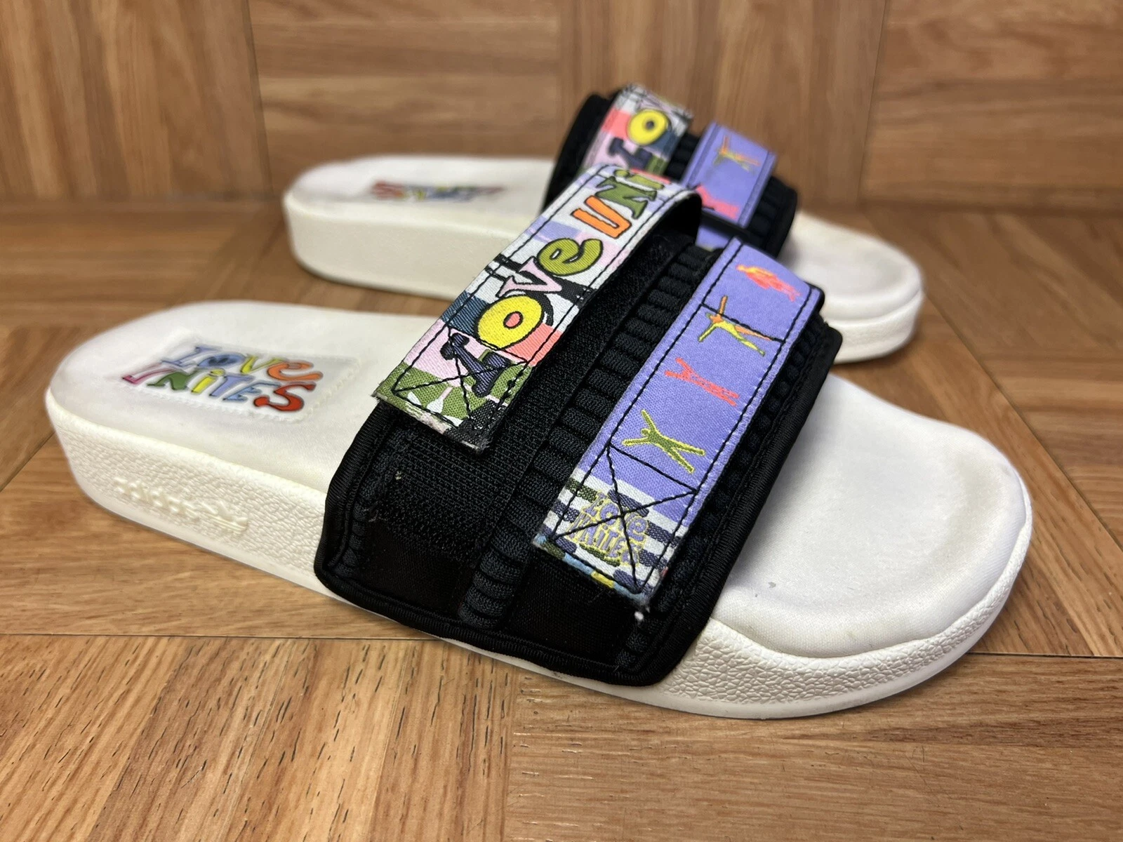 RARO? Sandali slip Adidas Adilette 2.0 Pride Slides Love Unites uomo 6 GW2411