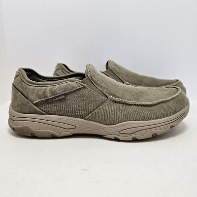 Skechers Shoes Mens 12 Relaxed Fit Creston Moseco Slip On Loafer 58895S  Taupe