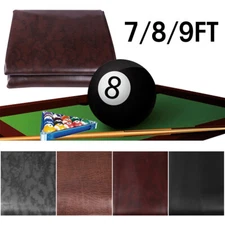7/8/9FT Heavy Duty Leatherette Billiard Pool Table Cover Waterproof & Tearproof 