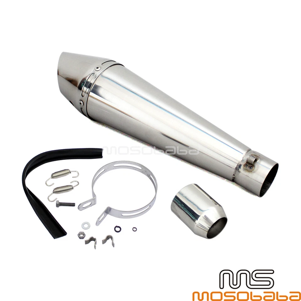 Silenciador de escape GP para motocicleta 38-51 mm con DB Killer para Honda Suzuki 125cc-1000cc Foto 3 de 4