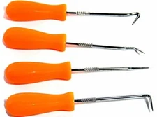 4pc Mini Pick and Hook set O ring Seal Gasket Remover Puller Extractor Hand Tool