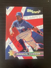 2001 Topps Stars #124 Marquis Grissom Los Angeles Dodgers Signed Card Autograph