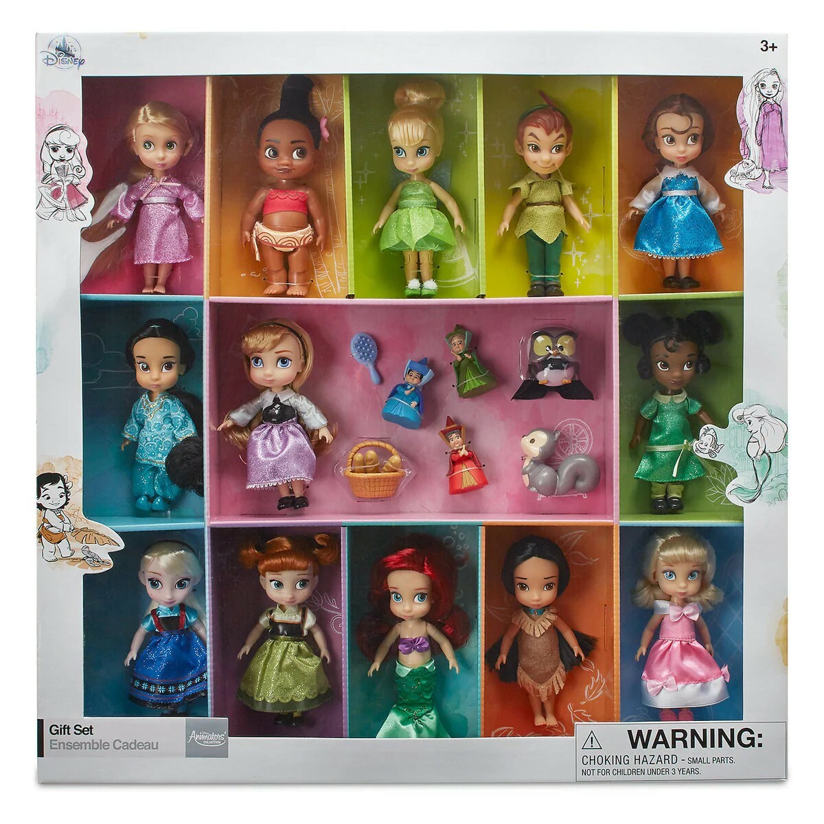 Disney Animators Collection Aurora セット Disney Store Animators' Collection Mini Doll Gift Set 5'' Aurora