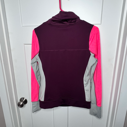 Victoria's Secret Pink Small Tri-Color Sweatshirt with Finger Holes -Neck Gaiter - Picture 6 of 8