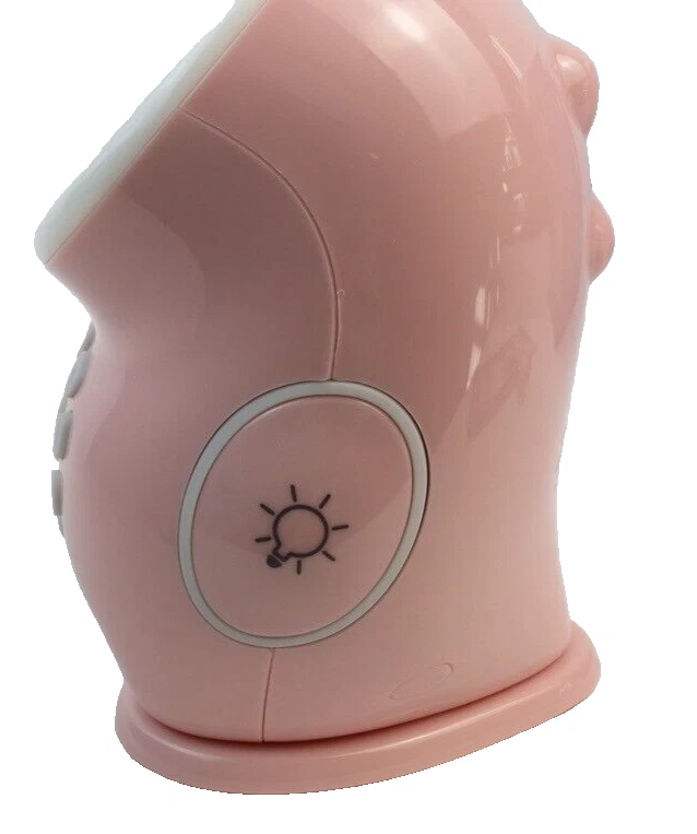 Lindo reloj despertador digital para dormir de aprendizaje infantil dinosaurio rosa blanco NUEVO EN CAJA Foto 4 de 4