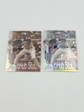 2020 Topps Chrome Baseball Freddie Freeman #131 Sepia Refractor & Base Refractor