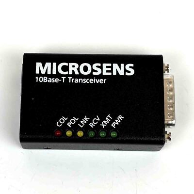MICROSENS Ethernet Transceiver 10Base-T, MS420001, 12Vdc / max.300mA, used