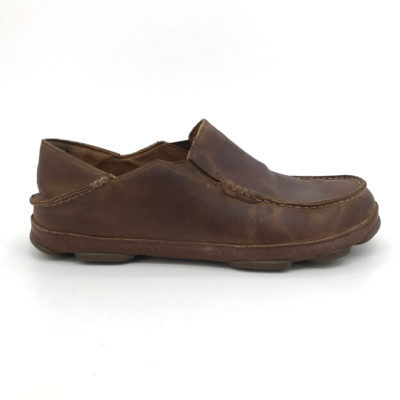Olukai Brown Leather MOLOA Slip On Loafer Men\'s 11 Moloā Men main image 3