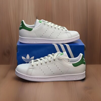 Adidas Originals Stan Smith White Green Womens Primegreen Sneakers Q47226