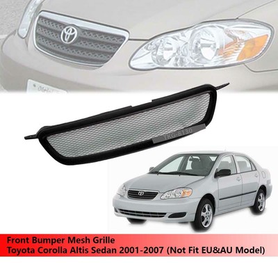 Front Bumper Mesh Grille Use For Toyota Corolla Altis Sedan 01 07 Ebay