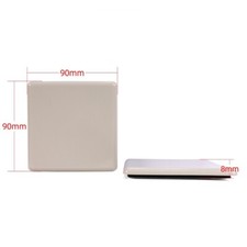 4Pcs Furniture Sliders, 90mm Plastic Self-adhesive Square Sliding Pads