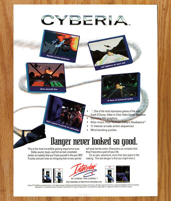 Cyberia Interplay Shooter Xatrix - Video Game Print Ads Poster Promo Art 1996