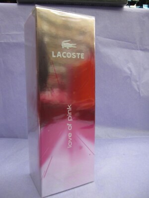 LACOSTE LOVE OF PINK 3.0 FL oz / 90 ML Eau De Toilette Spray Sealed Box