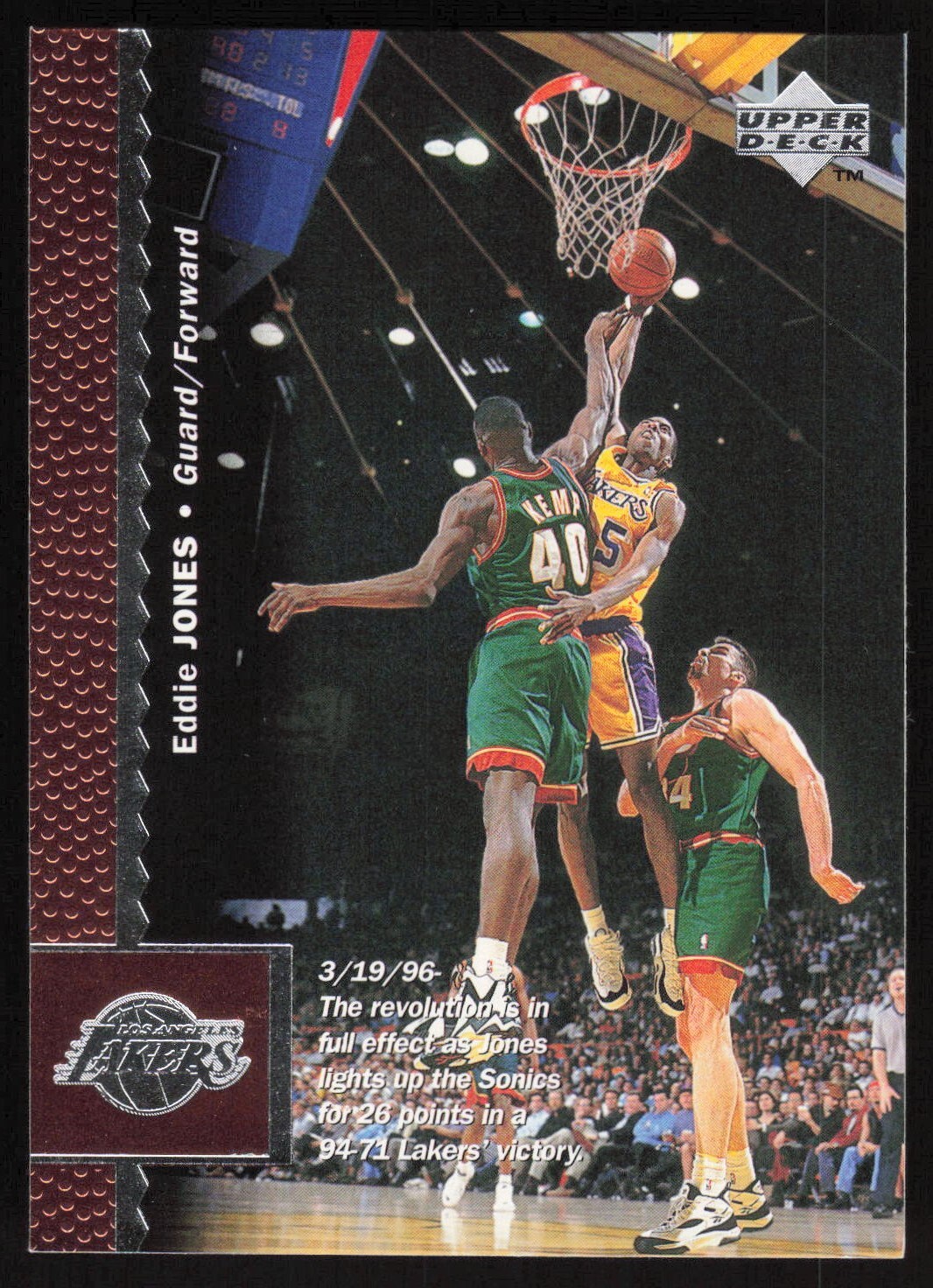 1996-97 Upper Deck #59 Eddie Jones