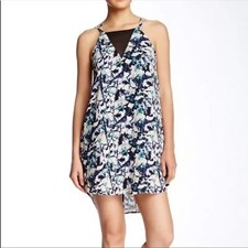 ASTR THE LABEL Spaghetti Strap Strappy Mesh Mini Shift Dress Size XS