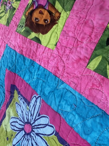 Dora The Explorer Reversible Twin Comforter Bedspread 81x56 - Picture 11 of 15