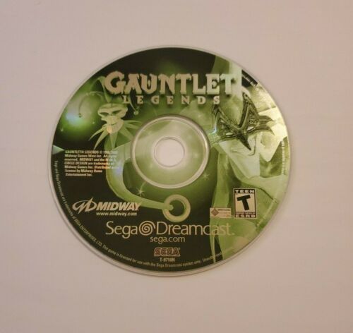 Guantelete leyendas (Sega Dreamcast, 2000) Disco Solamente probado/trabajo auténtico