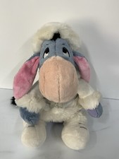 Disney Store Eeyore Plush Soft Toy Stamp White Snow Suit Winnie The Pooh 12&rdquo;