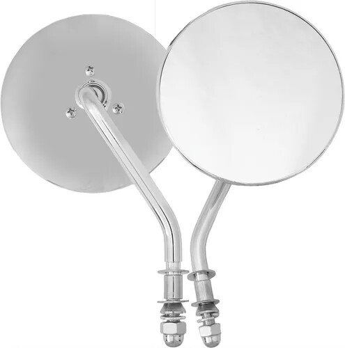 Harddrive Chrome 4in Right Round Side Mirror Harley Heritage Softail 86-06 - Picture 1 of 3