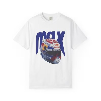 F1 Max Helmet Red Bull T-Shirt   Comfort Colors Racing Tee