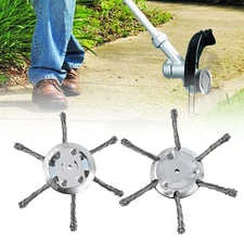 2X Universal Lawn Mower Steel Wire Grass Trimmer Head Weed Cutter Trimmer Head
