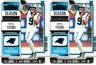 (2) 2023 PANINI CONTENDERS FOOTBALL BRYCE YOUNG ROOKIE CARDS CAROLINA PANTHERS
