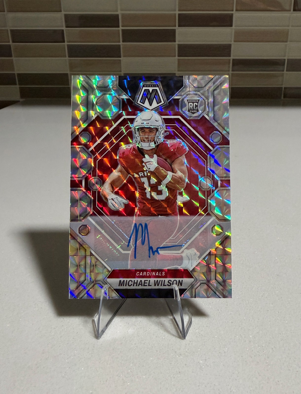 2023 Panini Mosaic - Rookies Michael Wilson Cardinals  Prizm Autographs (RC) 📈