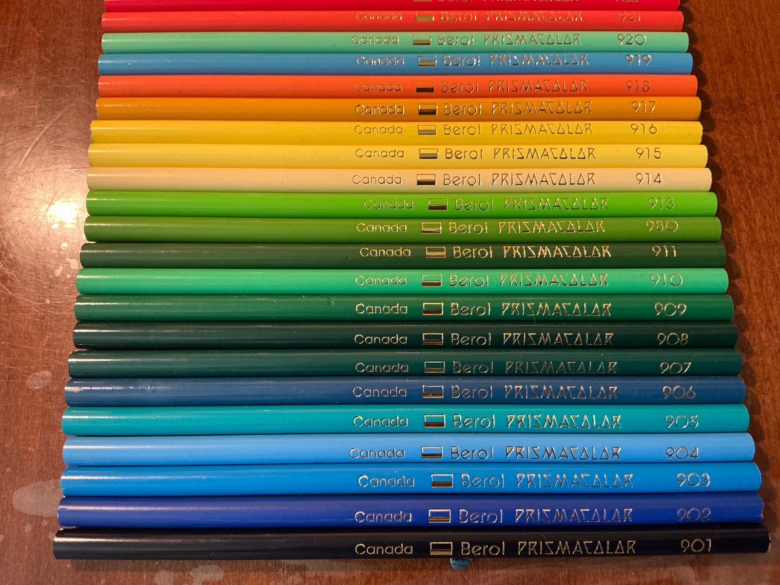 VINTAGE Canada Prismacolor BEROL 60th anniversary no 960 Velvet Box RARE - NEW