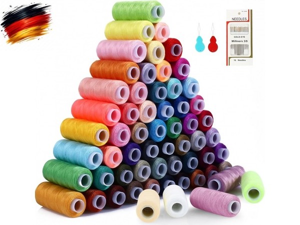 NäHgarn Set FüR NäHmaschine 60 Farben - Overlock Garn 230 Meter (250 Ya-image