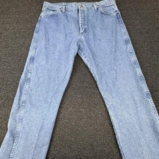 Wrangler Jeans Mens 40x30 Blue Cowboy Cut 13MWZAW Denim Western Workwear