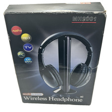 5 in 1 Multifunctional Wireless Headset FM Hi-Fi Headphone for PC TV Radio X9R3