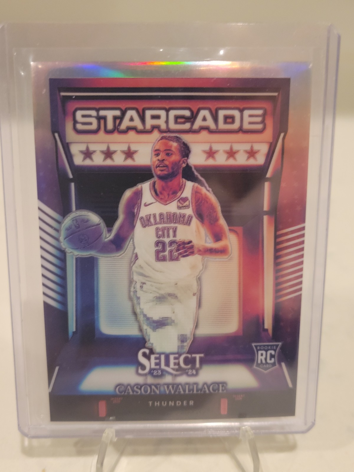 Cason Wallace 2023-24 Select Starcade Rookie Case Hit SP #6 RC OKC Thunder Star