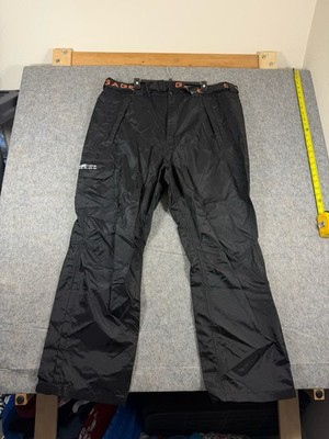 Gage Technical Gear Nylon PU Coating Black Belted Pants Fishing Outdoor Men 2XL
