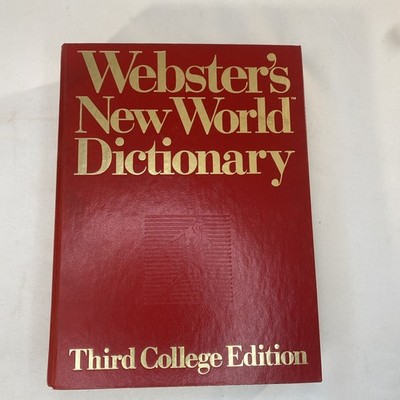 Websters New World Dictionary Third College Edition 1988 Hardcover
