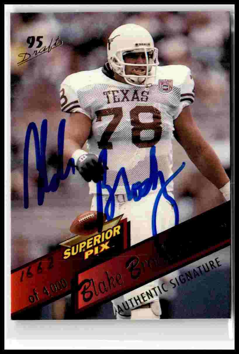 1995 Superior Pix #79 Blake Brockermeyer Autograph