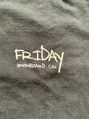 Friday Snowboard Co T Shirt Black XL Mt Hood Oregon