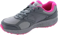 Skechers Go Run Consistent Vivid Horizon Sneaker Women's Sz 8.5 Wide Gray Pink