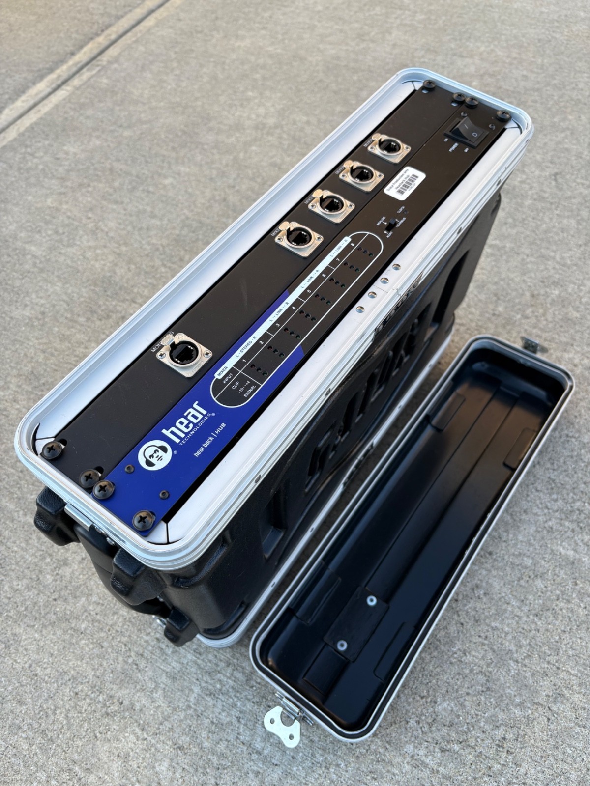 Hear Technologies System Hub with portable Gator GR2S RACK CASE UtilityCase