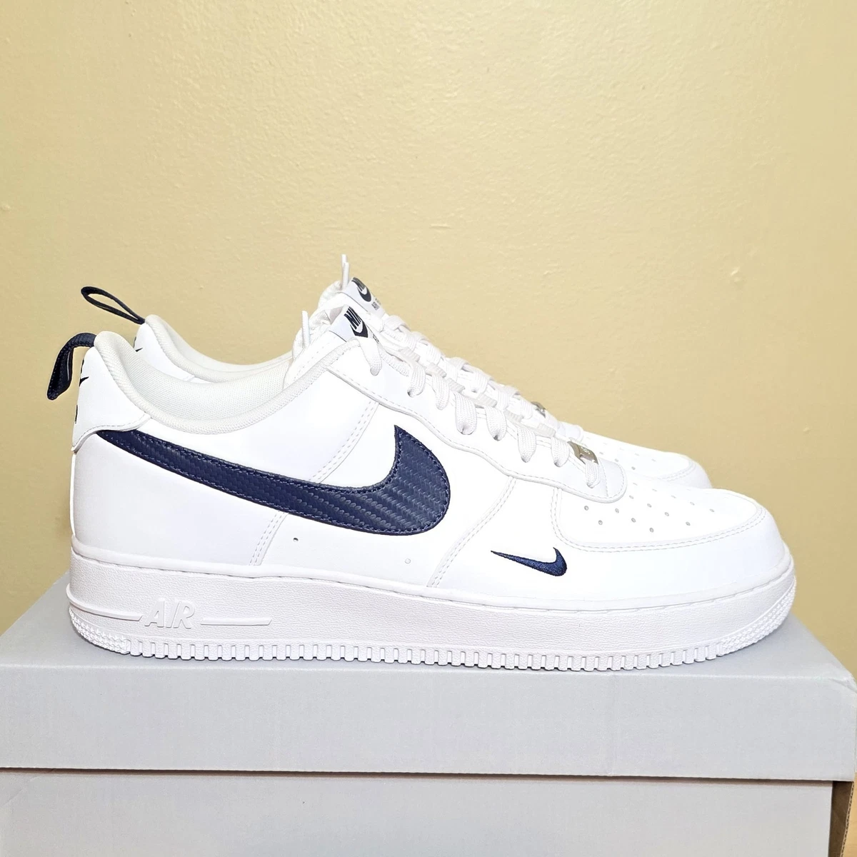 Men’s AF1 White Navy Low-Top Sneakers Nike Air Force 1 Low  main image 4