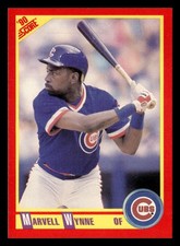 Marvell Wynne 1990 Score #337 Chicago Cubs BASEBALL *210