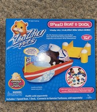 Brand New In Box Zhu Zhu Pets Speed Boat And dock Set