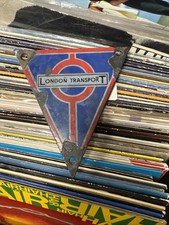 Vintage Enamel London Transport Sign - From A Bus Radiator grill