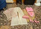 Vintage Barbie Clone Outfit - Sheer Swiss Dot Top, Cami & Panties, Pants, Shoes